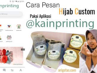 Cara Membeli Hijab Custom Nama di Aplikasi @kainprinting