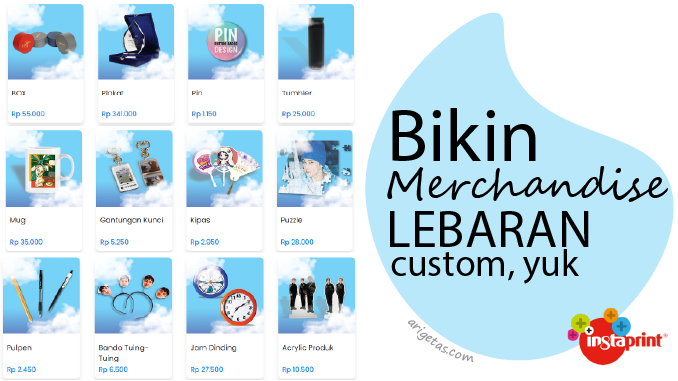 Merchandise lebaran: siap sambut hari raya dengan cinderamata unik dengan memesan di Instaprint yang mudah dan cepat